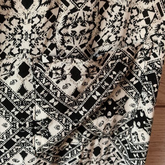 Pink Republic Geometric Pattern Dress Sleeveless Pocket Drawstring Waist Size L - Picture 10 of 12